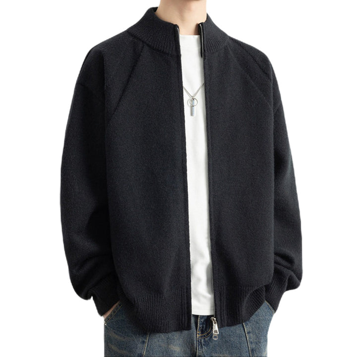 Herren Stilvolle Strickjacke mit Reißverschluss Drune
