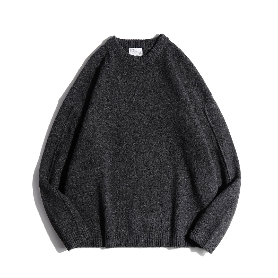 Damen Klassischer Rundhals-Pullover Drune