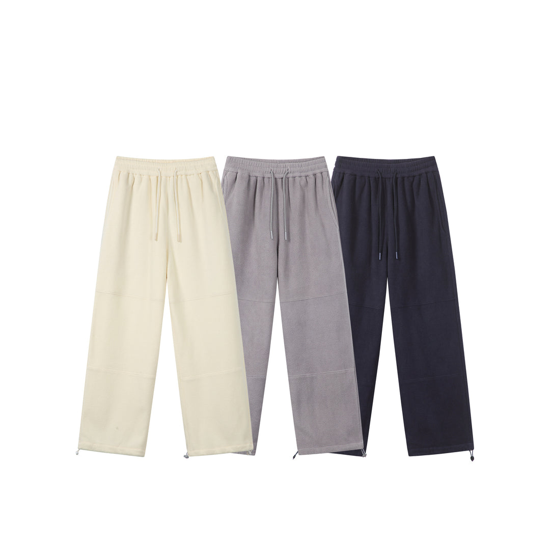 Damen Weite Fleece-Jogginghose mit Tunnelzugbund, Eingrifftaschen und verstellbarem Saum Drune