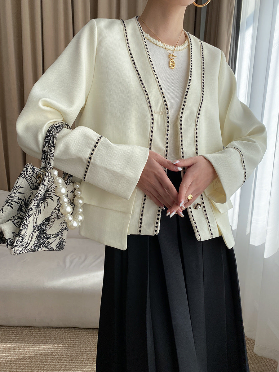 Damen Maßgeschneiderter Blazer mit dekorativem Besatz Drune