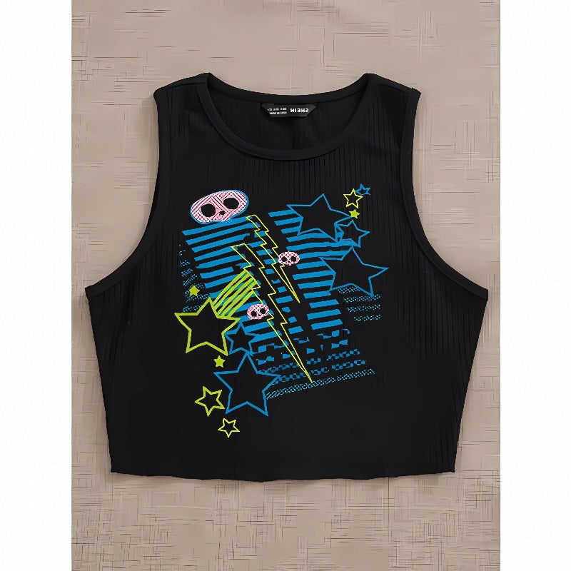 Damen T-Shirt mit lebhaftem Grafiken und einzigartigem Design Drune