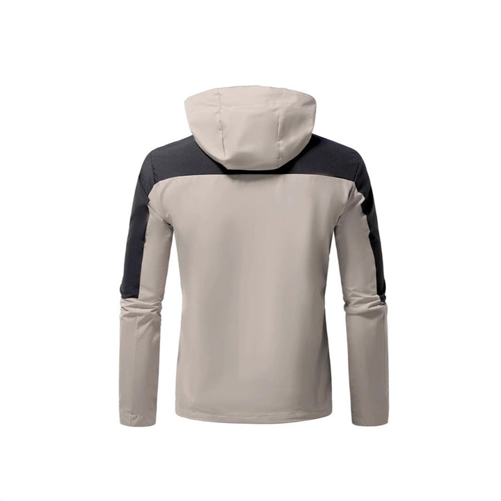 Herren Windbreaker Jacke mit verstellbarem Kapuzenkragen und seitlichen Taschen Drune