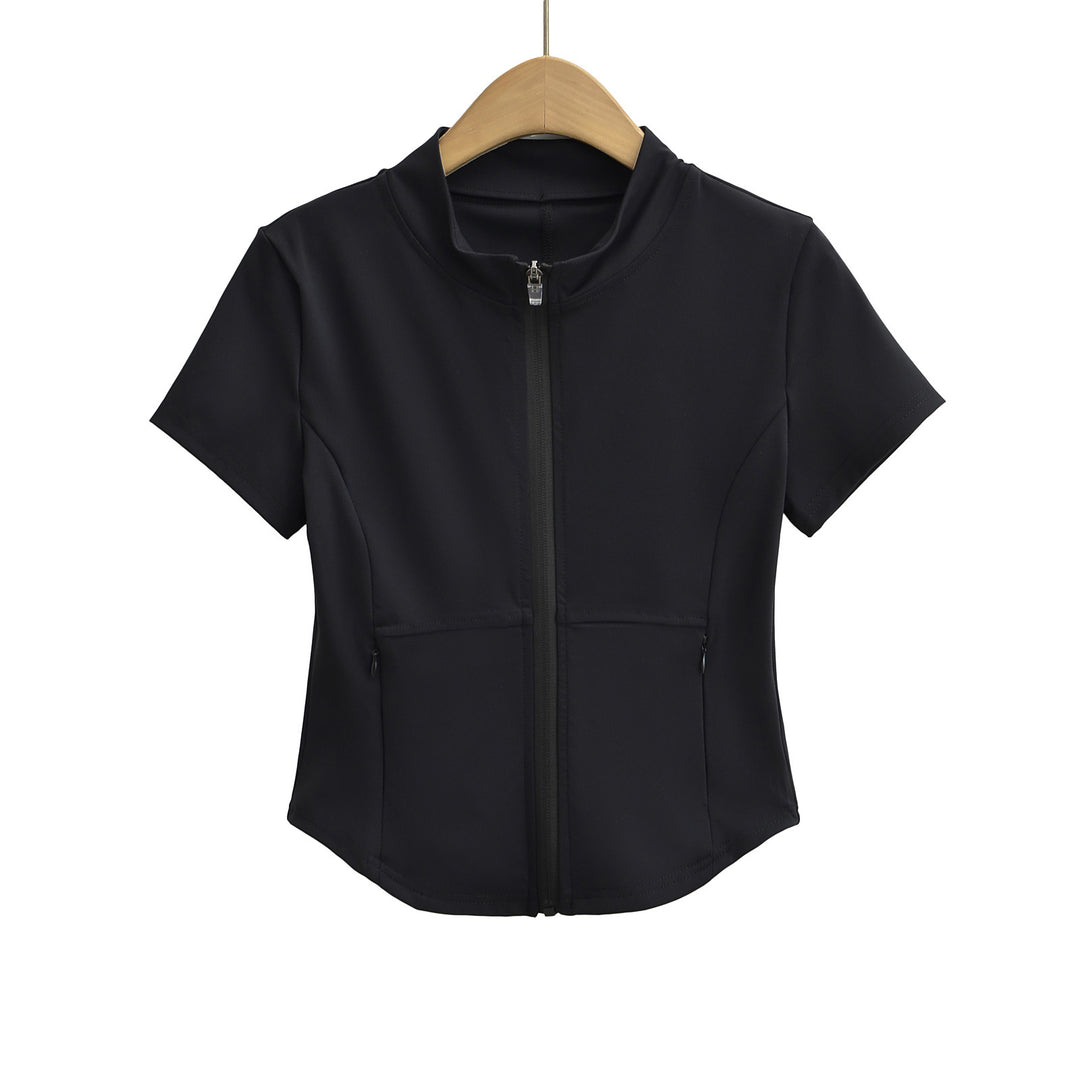 Damen Sportliche Kurzjacke mit praktischem Reißverschluss und Seitentaschen Drune