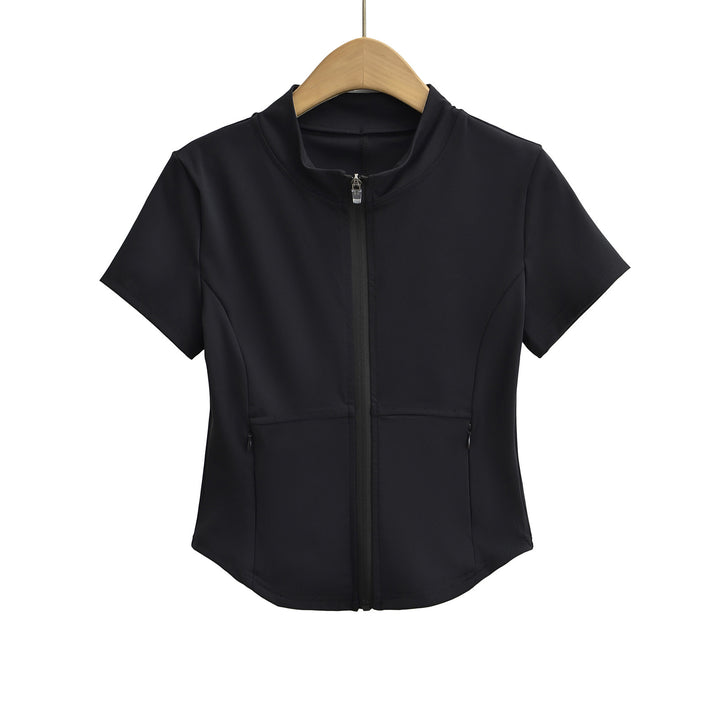 Damen Sportliche Kurzjacke mit praktischem Reißverschluss und Seitentaschen Drune