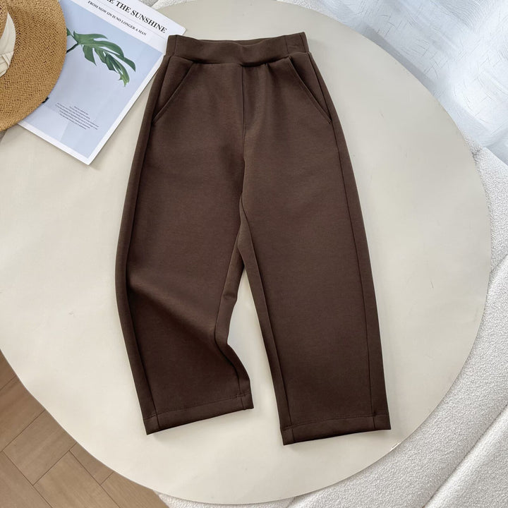 Damen Cozy Freizeithose mit hohem Bund und praktischen Taschen Drune
