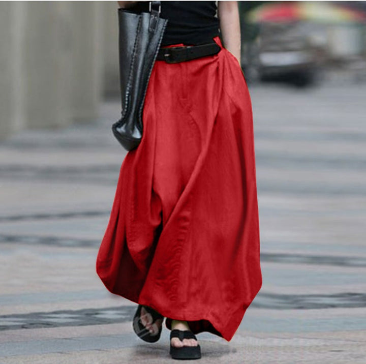 Damen Maxirock mit fließendem Schnitt und elegantem Fall Drune