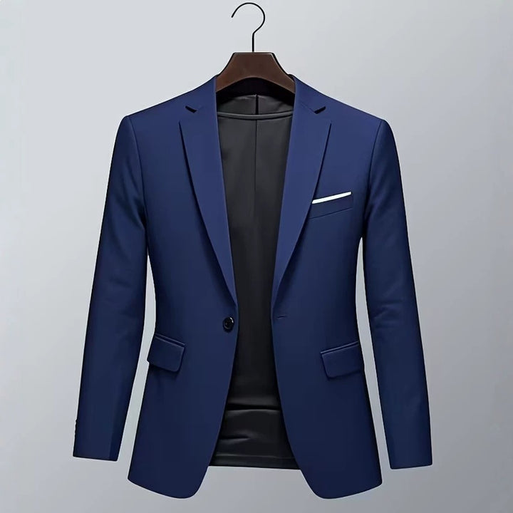 Herren nan taillierter Business-Sakko mit Stretchkomfort und modernem Revers Drune