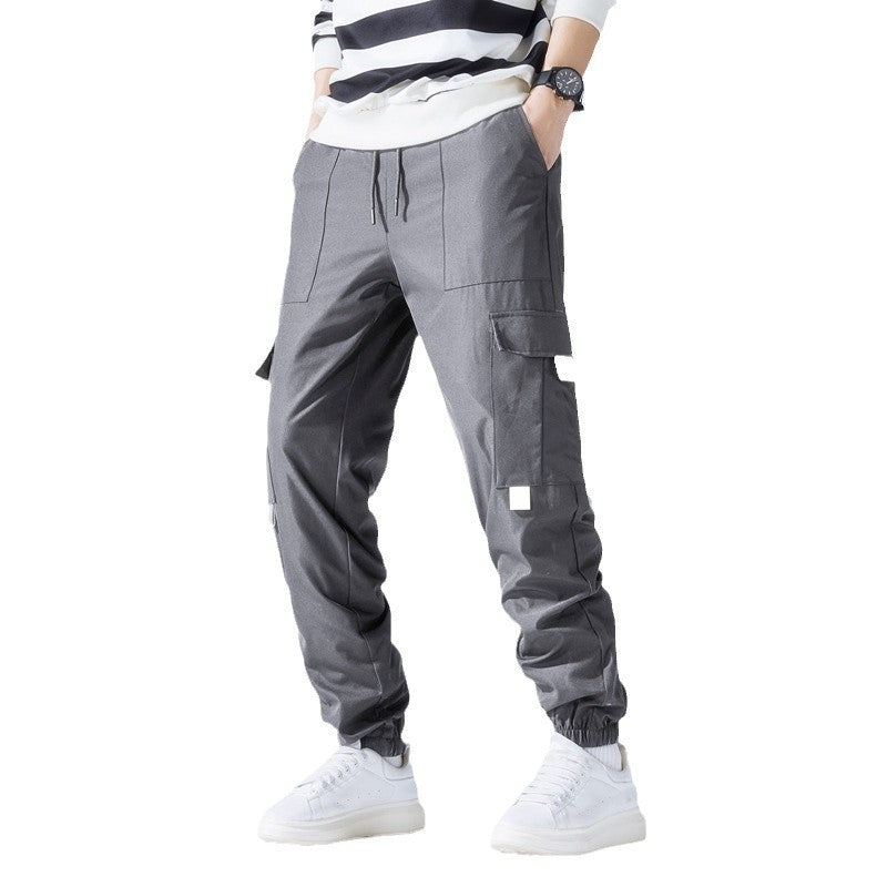 Herren Multifunktionale Cargo-Jogginghose mit Klapp‑ und Gurt-Details Drune