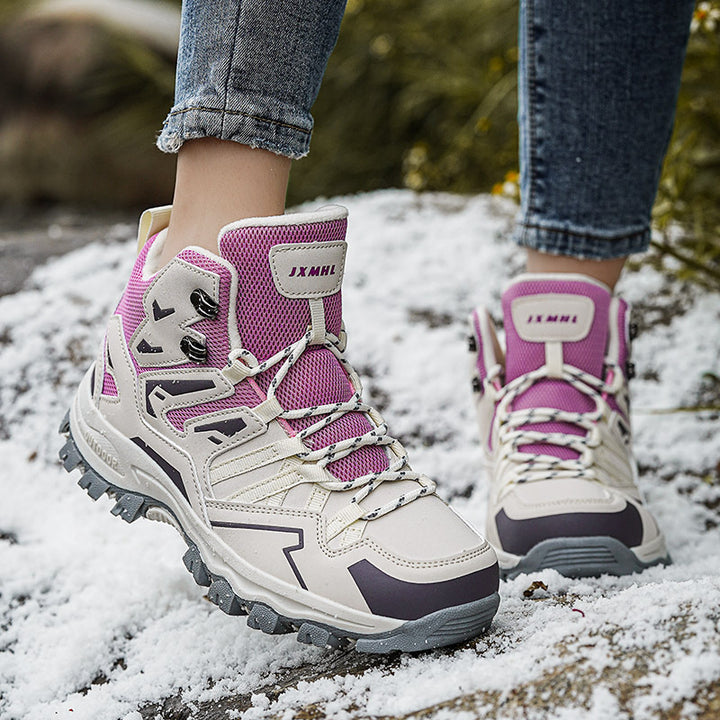 Damen Mid-Cut Trekkingboots mit wasserabweisendem Mesh und griffiger Trail-Profilsohle Drune