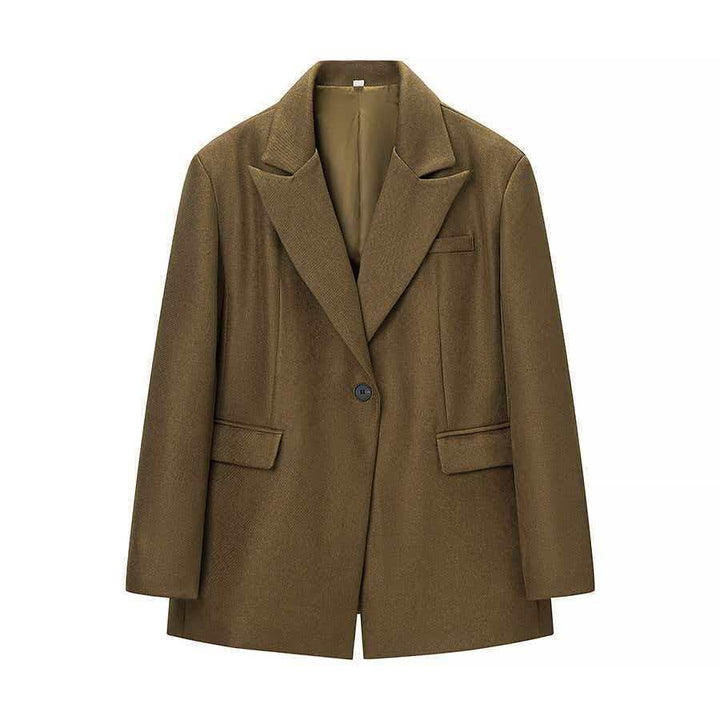 Damen Klassische Oversized Blazerjacke Drune