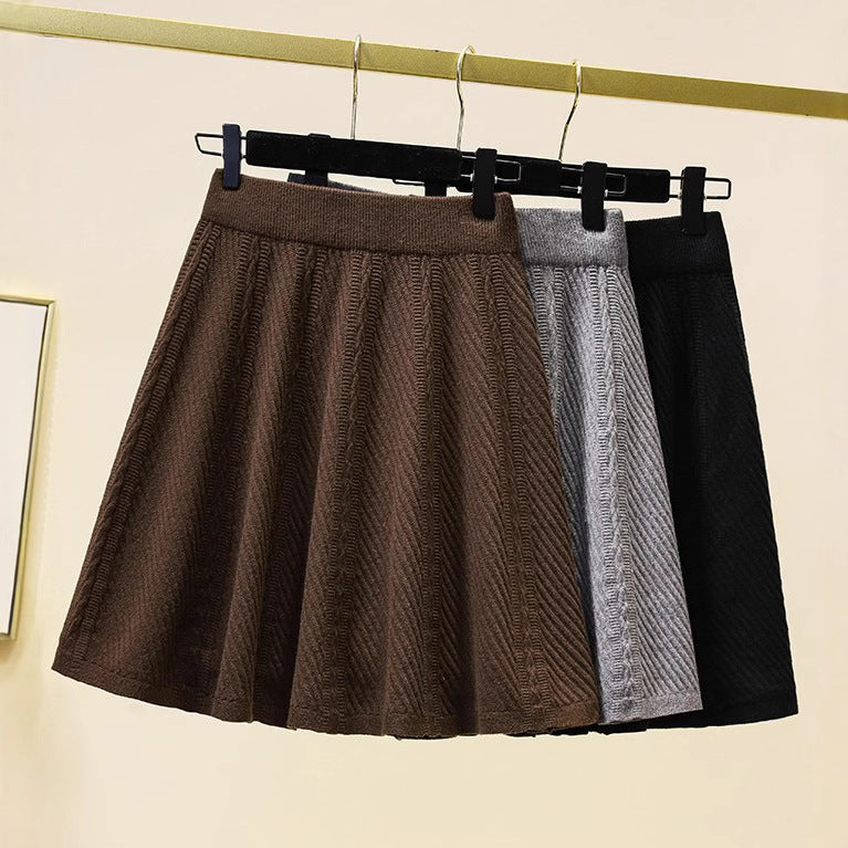 Damen Gemusterter Strickrock Drune