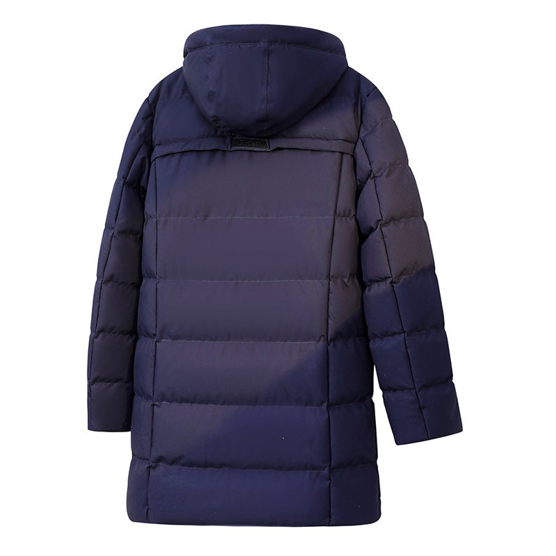 Herren Wattierter Parka im Duffle‑Stil mit Kapuze und großen Pattentaschen Drune