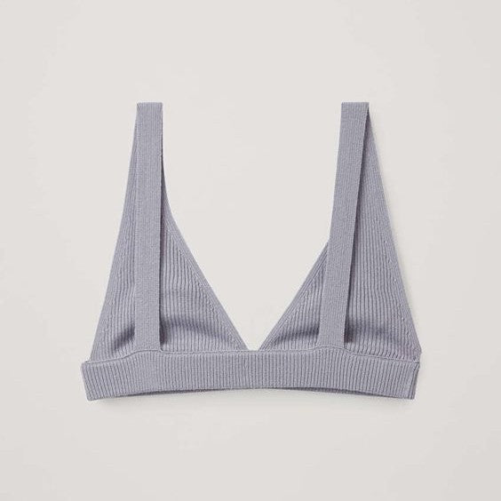 Damen Triangel-Bikini-Oberteil aus strukturiertem Stoff Drune