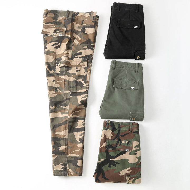 Herren Cargohose mit Tarnmuster und mehreren Utility-Taschen Drune