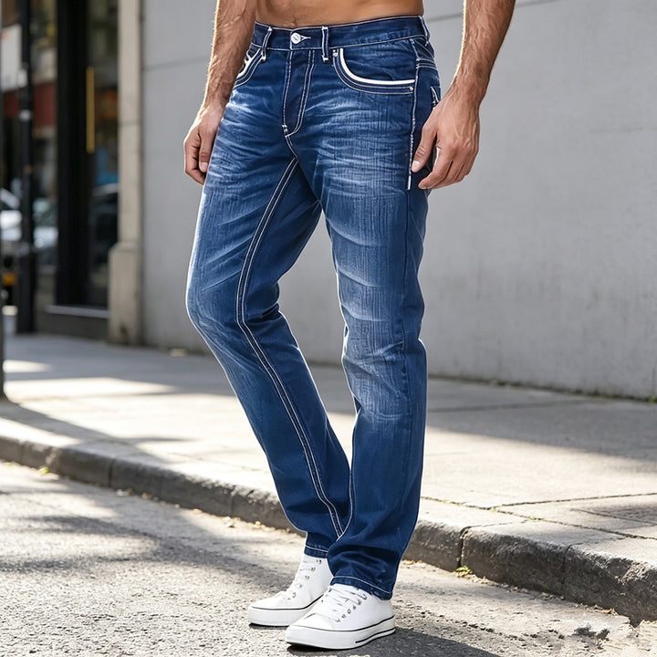 Herren Hochwertige Skinny Jeans mit einzigartiger Waschung Drune