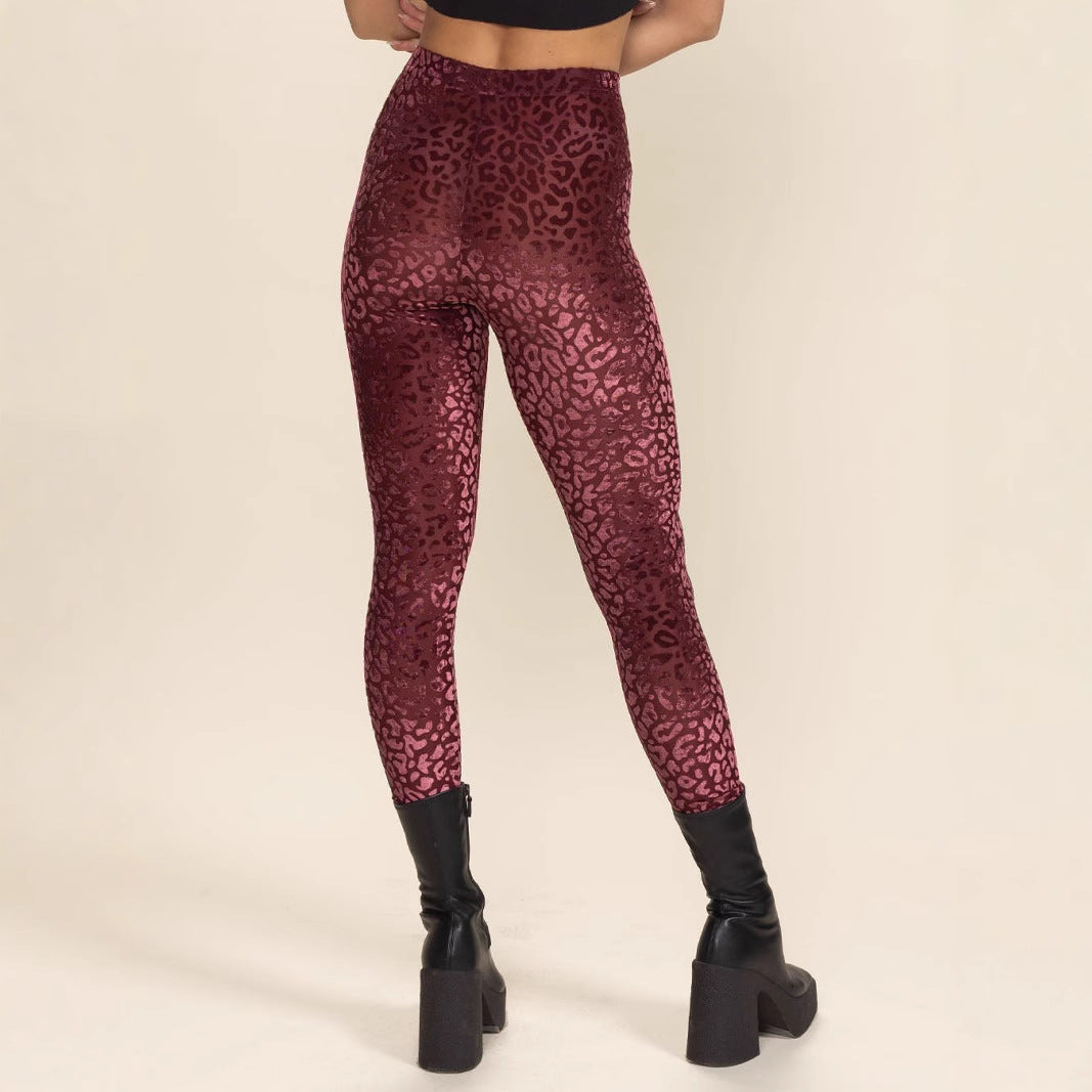 Damen Hochtaillierte Leggings mit animalischem Muster Drune