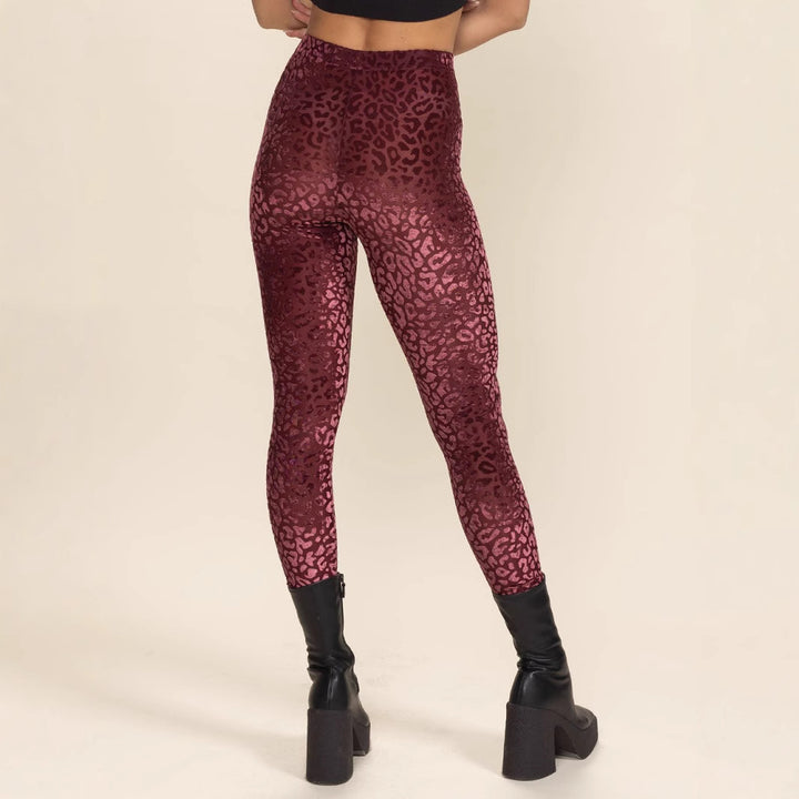 Damen Hochtaillierte Leggings mit animalischem Muster Drune
