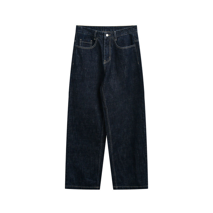 Damen High‑Waist Straight‑Leg Raw‑Denimjeans mit Relaxed‑Fit und Five‑Pocket‑Design Drune