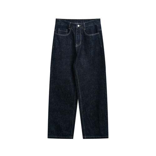 Damen High‑Waist Straight‑Leg Raw‑Denimjeans mit Relaxed‑Fit und Five‑Pocket‑Design Drune