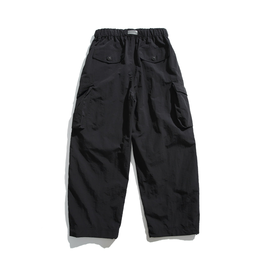 Herren Cargo-Hose im Utility‑Stil mit elastischem Bund und integriertem Gurt Drune