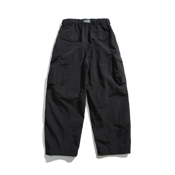 Herren Cargo-Hose im Utility‑Stil mit elastischem Bund und integriertem Gurt Drune