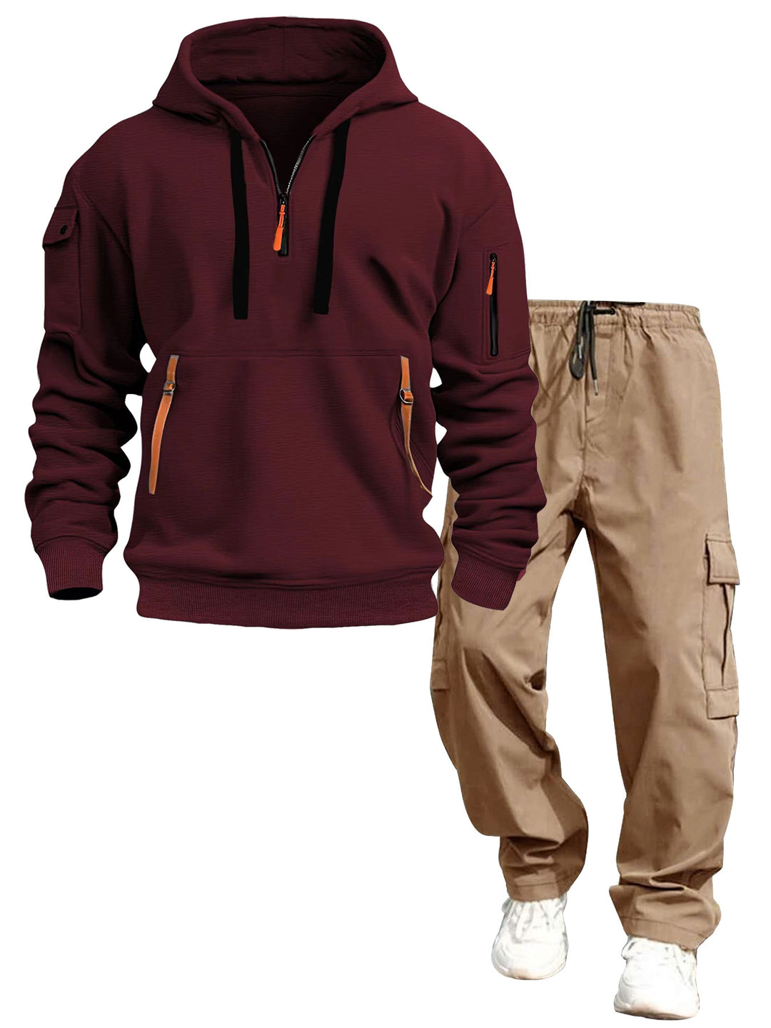 Herren lässiger Kapuzenpullover und Jogginghose Drune