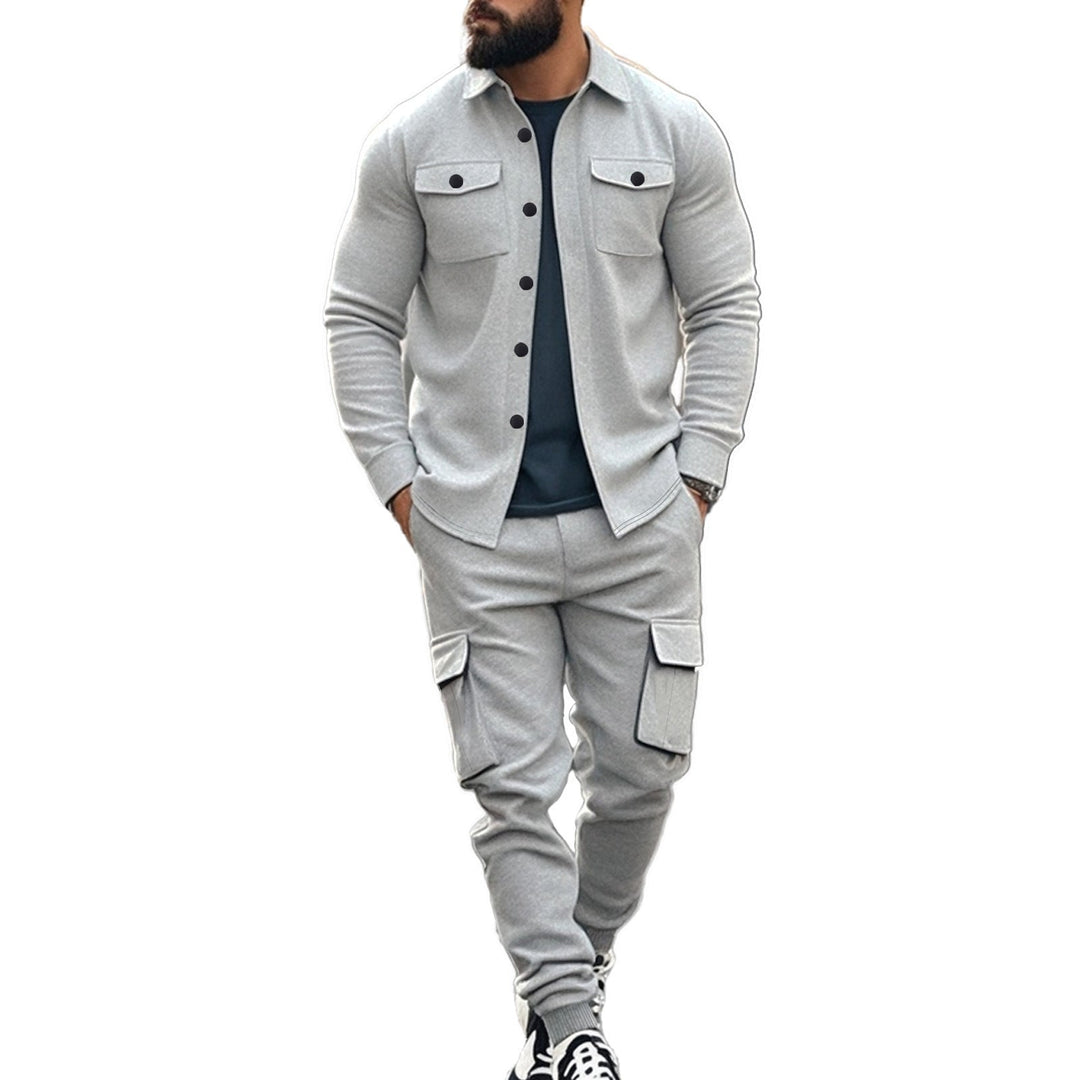 Herren Cargo-Set mit lässigen Hemd und elastischen Hosen Drune