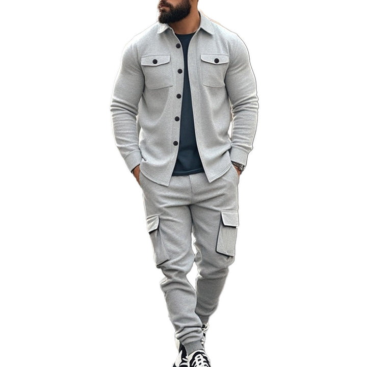 Herren Cargo-Set mit lässigen Hemd und elastischen Hosen Drune
