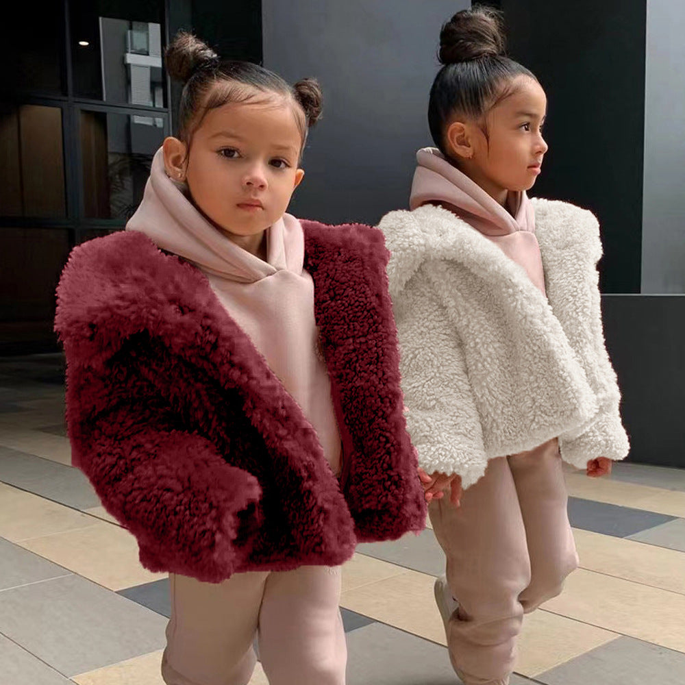 Damen Kuschelige und voluminöse Teddyjacke Drune