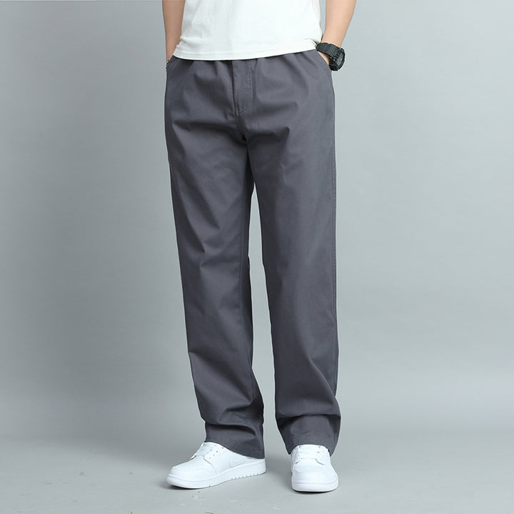 Herren Bequeme Chino-Baumwollhose Drune