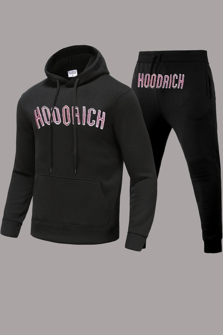 Herren Sportlicher Hoodie und Jogginghose-Set mit modischem Schriftzug Drune