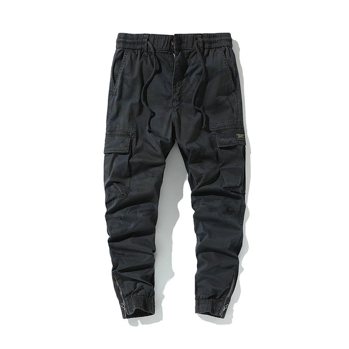 Herren Cargojogger mit Tarn-Canvas, Komfort-Tunnelzug und großen Klappfächern Drune