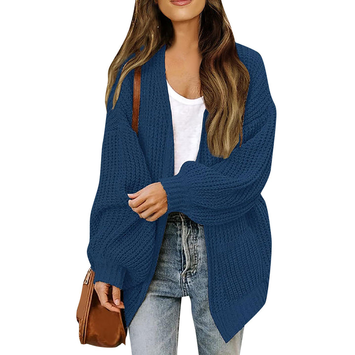 Damen Grobstrickjacke mit lässigem Schnitt und überschnittenen Schultern Drune