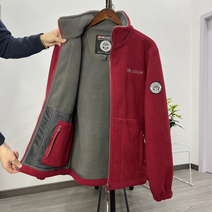 Herren Hohe Funktionale Fleecejacke Drune