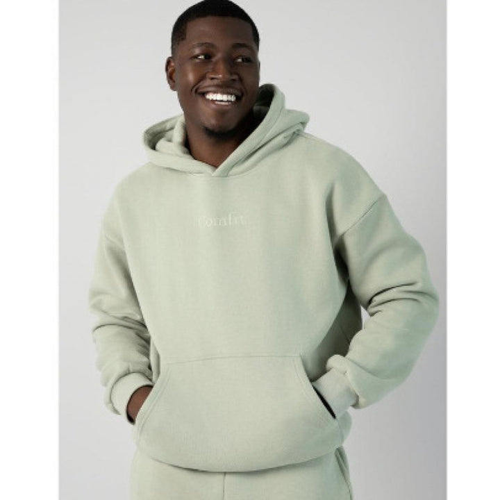Damen nan oversized Kapuzenpullover mit Kängurutasche und weichem Fleece-Innenfutter Drune
