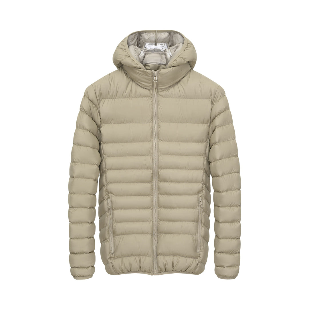 Herren Leichte gesteppte Kapuzen‑Steppjacke mit hohem Kragen, Thermofutter & Reißverschluss Drune