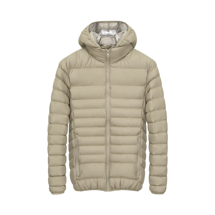 Herren Leichte gesteppte Kapuzen‑Steppjacke mit hohem Kragen, Thermofutter & Reißverschluss Drune