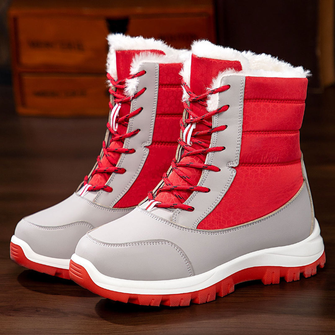 Damen Winterstiefel mit kuscheligem Kunstfellfutter und rutschfester Sohle Drune