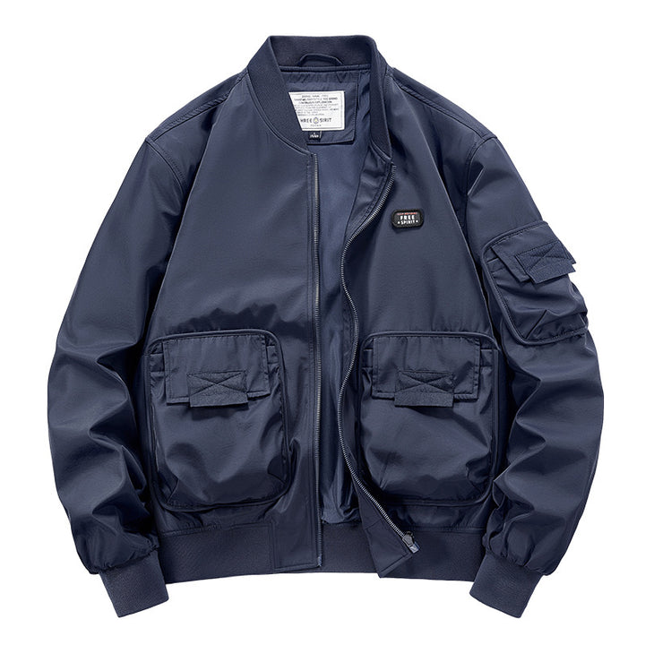 Men's  rugged multi-pocket nylon bomber jacket Drune