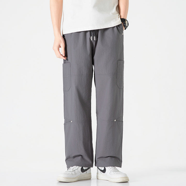 Herren Leichte Ripstop-Cargo-Hose mit elastischem Komfortbund, Kniepaneelen und verstellbarem Saum Drune