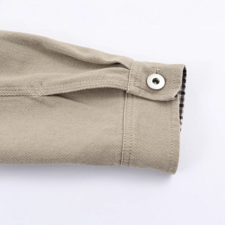 Damen Kurzblouson im Worker‑Look mit Cordkragen und Reißverschlusstasche Drune