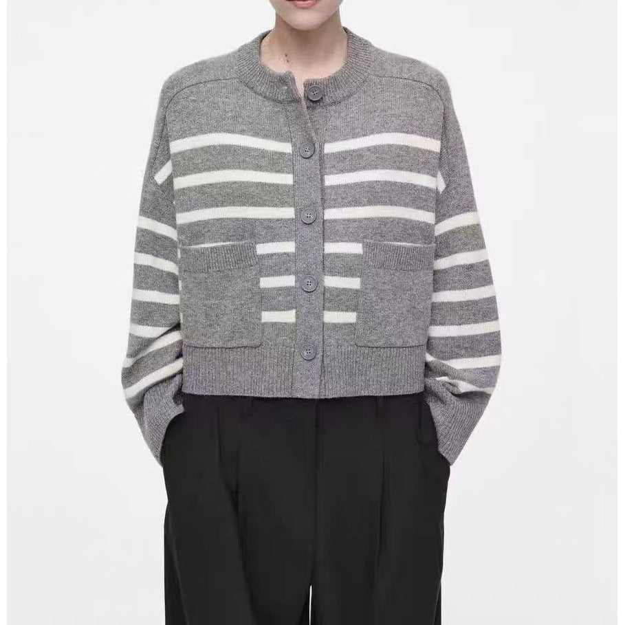 Damen Modische Strickjacke Drune