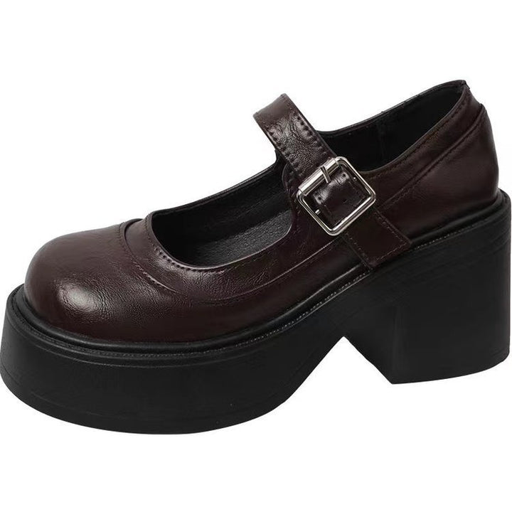 Damen Mary Jane Pumps mit modernem Design und hochwertiger Schnalle Drune