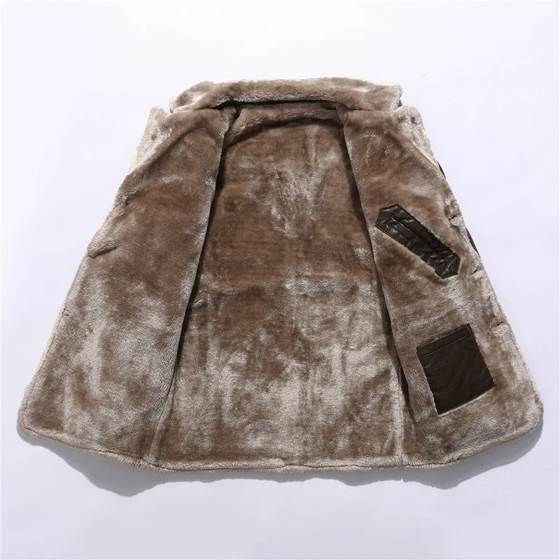 Herren Elegante Lammfelljacke mit modernem Schnitt Drune
