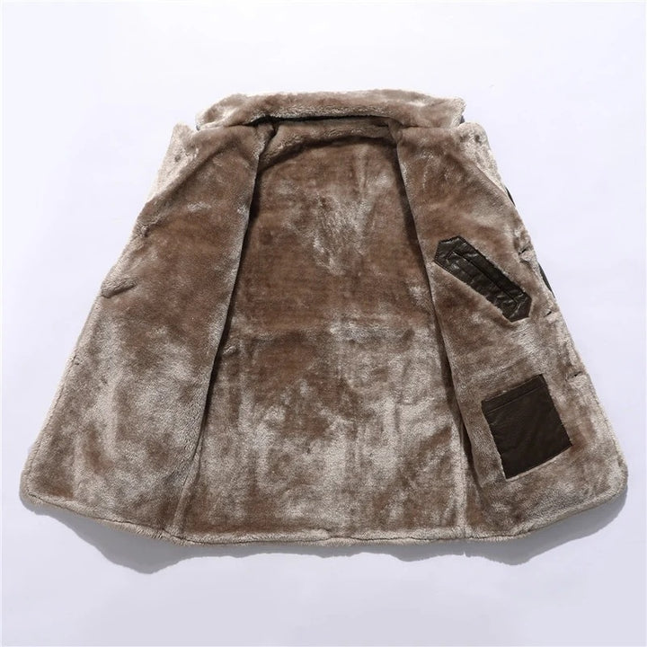 Herren Elegante Lammfelljacke mit modernem Schnitt Drune