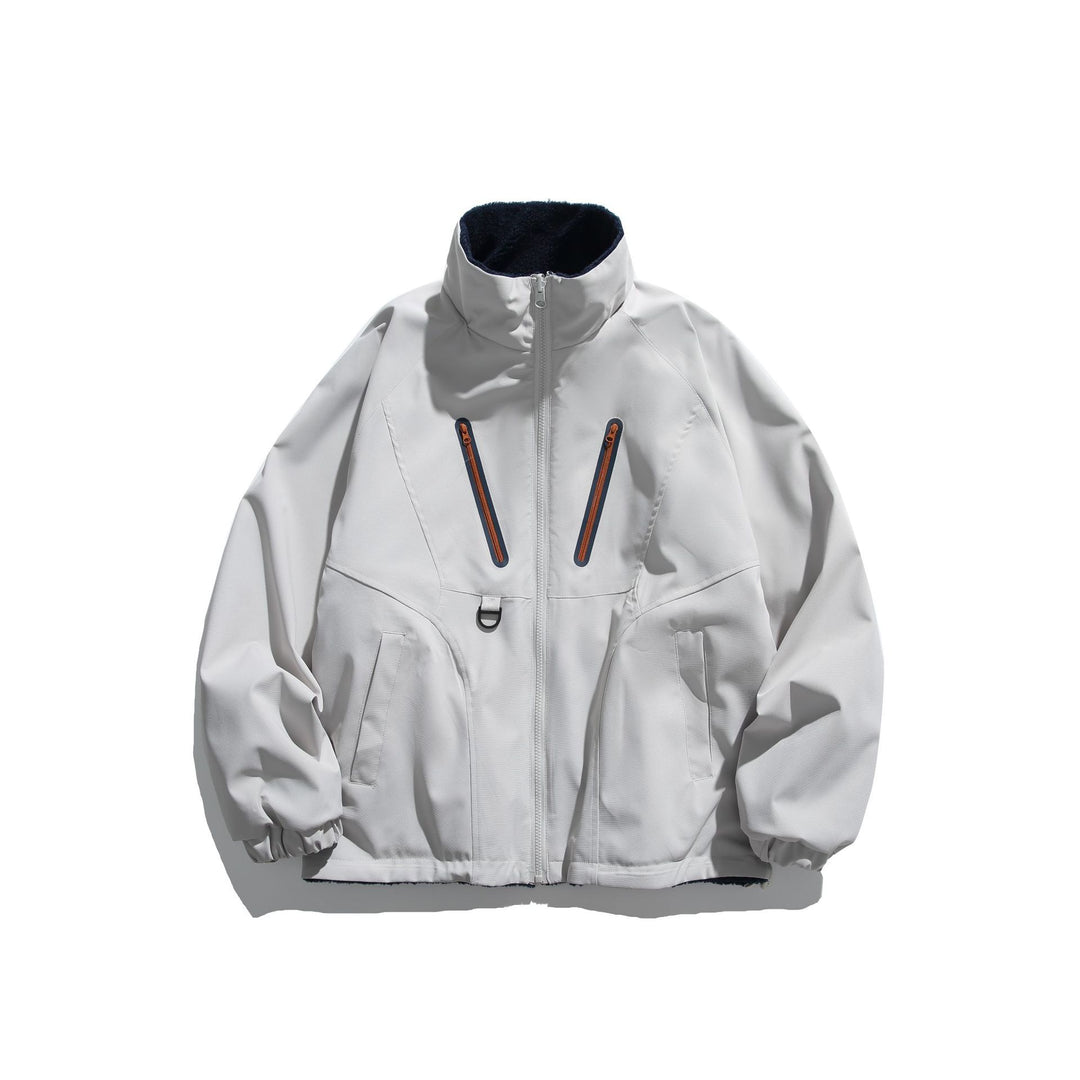 Unisex Technische Softshelljacke mit Fleece-Innenfutter und vertikalen Brustreißverschlüssen Drune