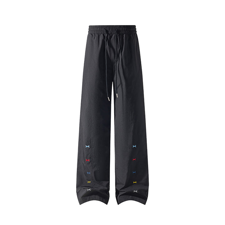Damen Sportliche Freizeithosen mit elastischem Bund und buntem Detail Drune