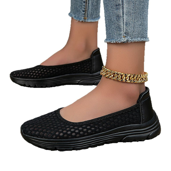 Damen Atmungsaktive Ballerinas mit rutschfester Sohle Drune
