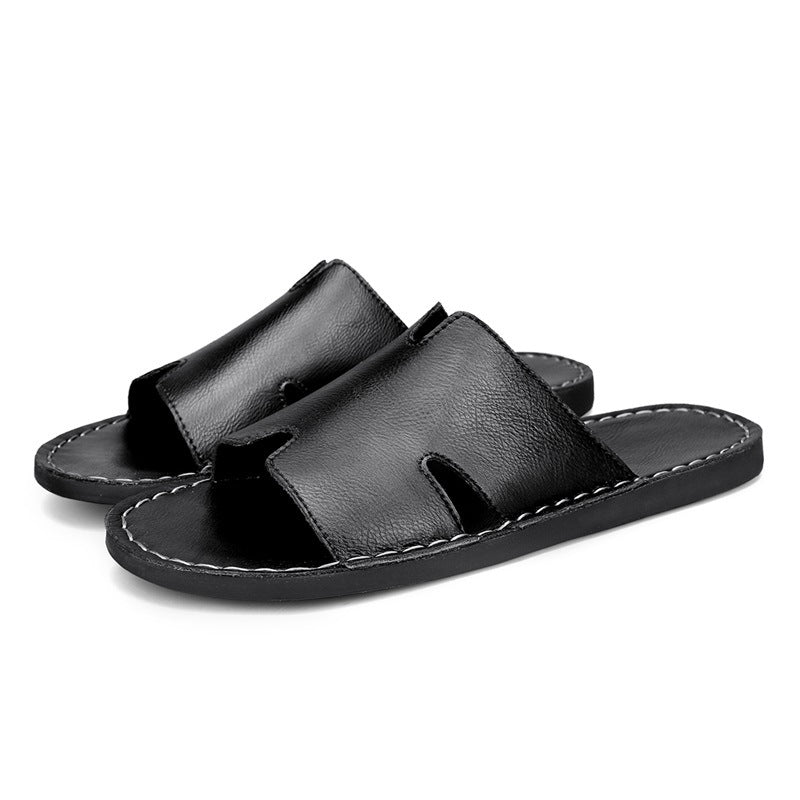 Herren Elegante und bequeme Leder-Sandalen mit verstellbarem Riemensystem Drune