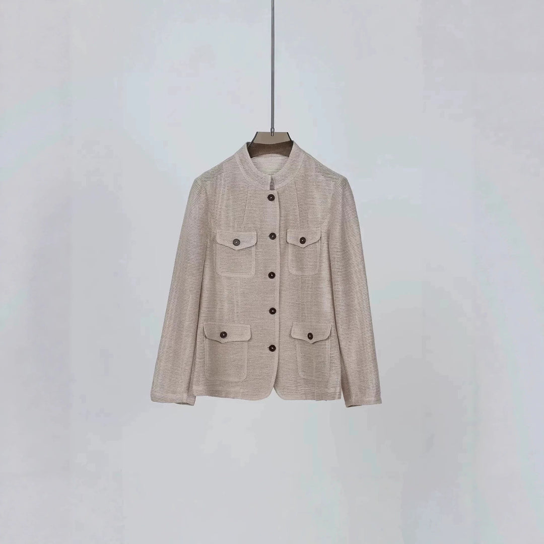 Damen Modische Jacke mit praktischen Taschen Drune